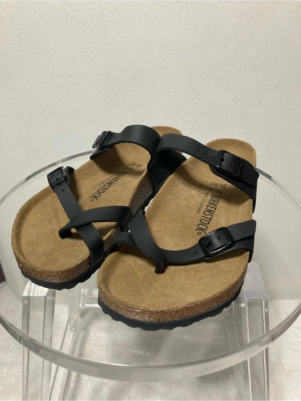 Birkenstock Black Leather Sandals